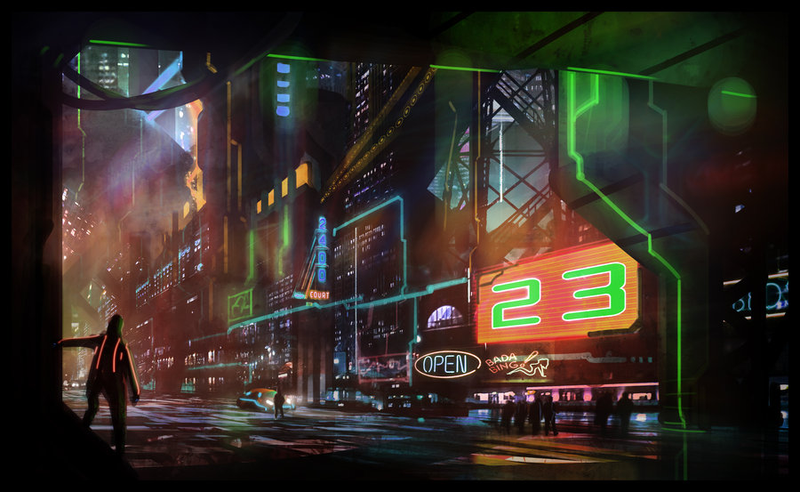 Illustration for article titled Dark City, Cool Art: Awesome Neo-Noir and Urban Fantasy Cityscapes